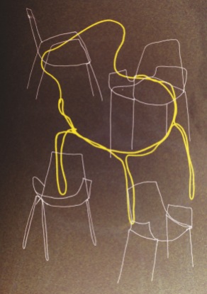 30 sec drawings of chairs, it's always either chairs or hands with me...